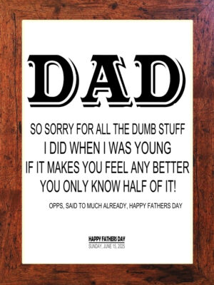 Picture Perfect - Fathers Day Print (C12)