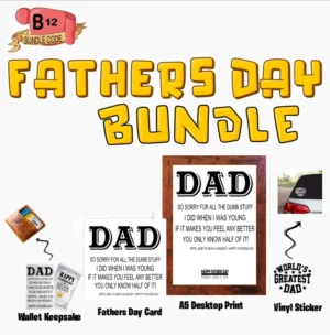 Crafty Greeting Card - Fathers Day Bundle (B12)