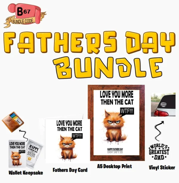 Crafty Greeting Card - Fathers Day Bundle (B67)